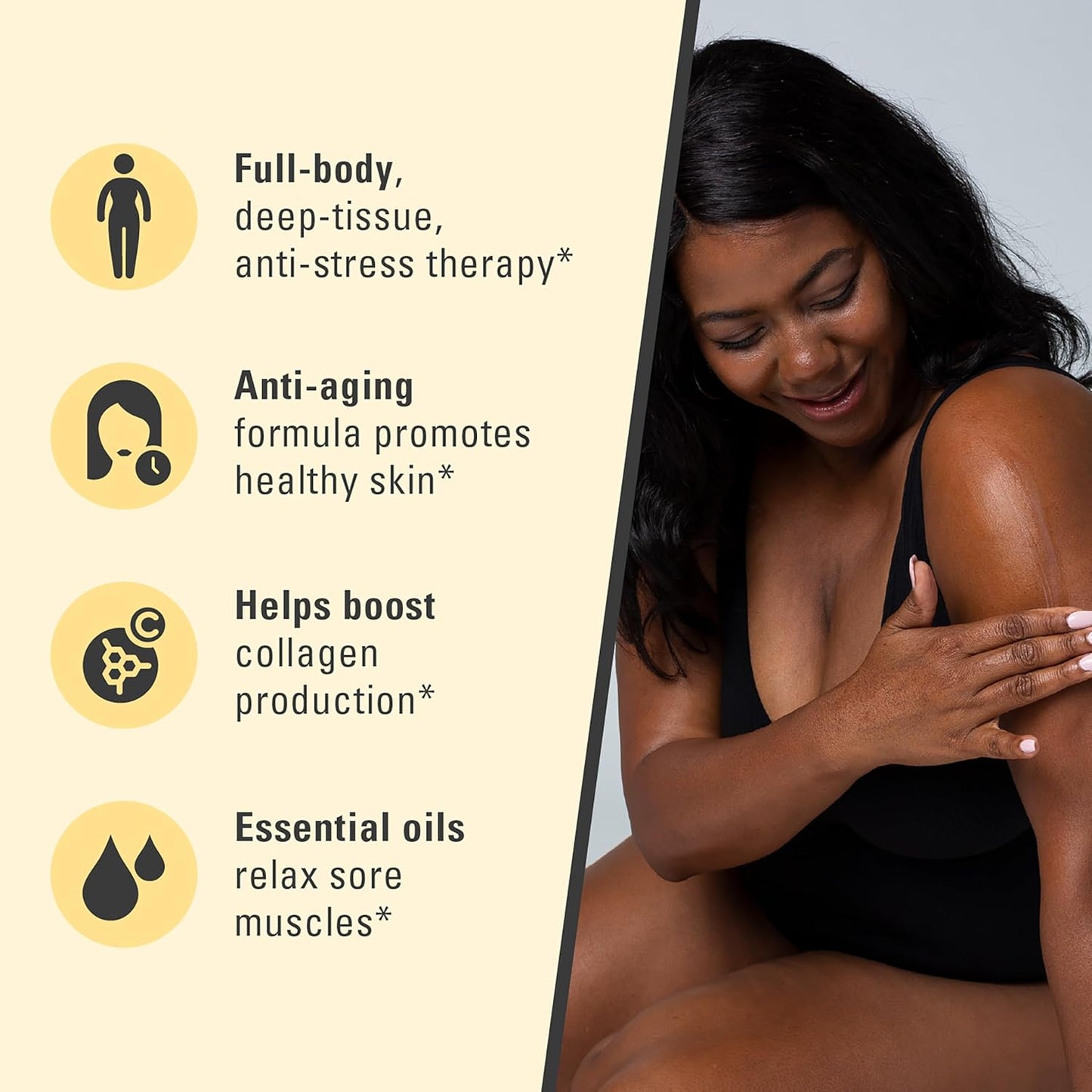 Ylang Ylang + Ginger Lymphatic Drainage Massage Oil – with Collagen & Stem Cells for Circulation, Detox & Cellulite Removal – Body Oil for Muscle Relief, Skin Firming & Relaxation – 8oz by M3 Naturals