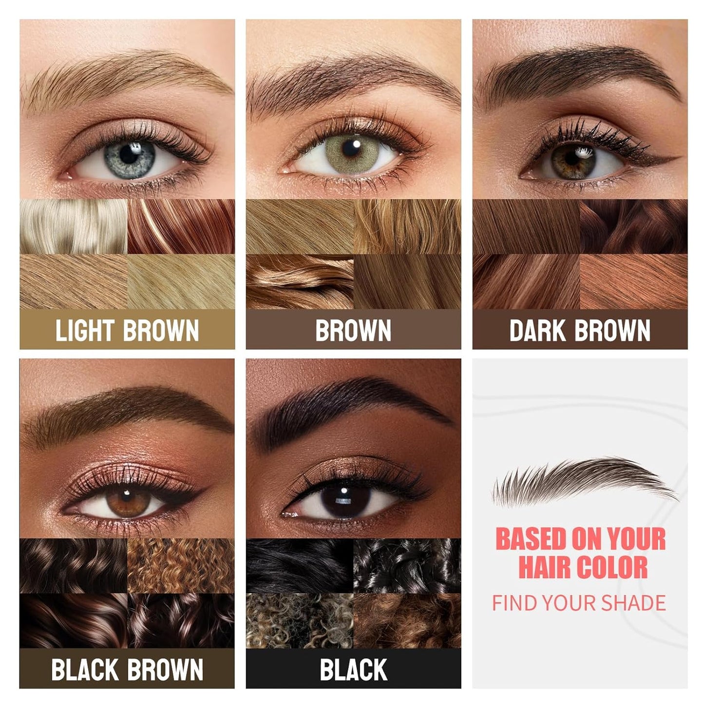 Eyebrow Pen, Microblading Eyebrow Pencil for Natural Hair-Like, Fast & Precise Faux Brow Pen with Double Brush Tip, Waterproof Long-Lasting, Filling Eyebrow Pencils for Women, Dark Brown