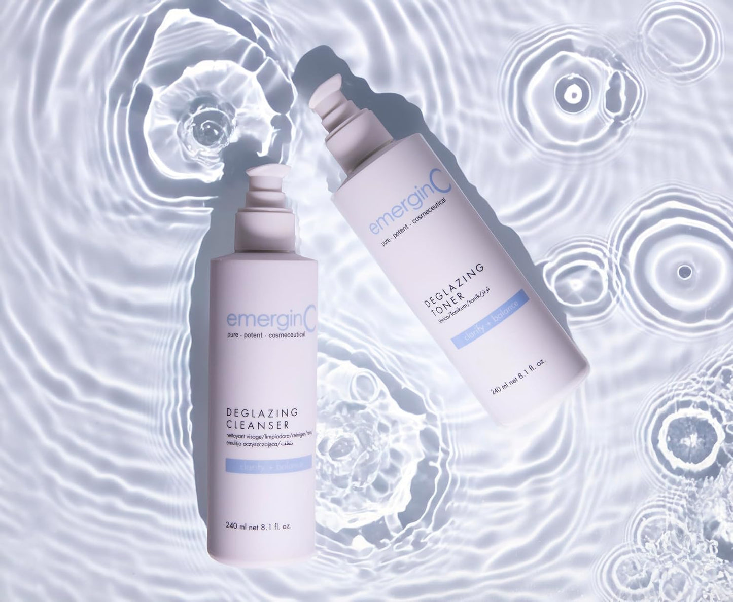 emerginC Deglazing Toner - Facial Toner with Eucalyptus + Peppermint for Oily, Combination + Blemish Prone Skin (8.1 oz, 240 ml)