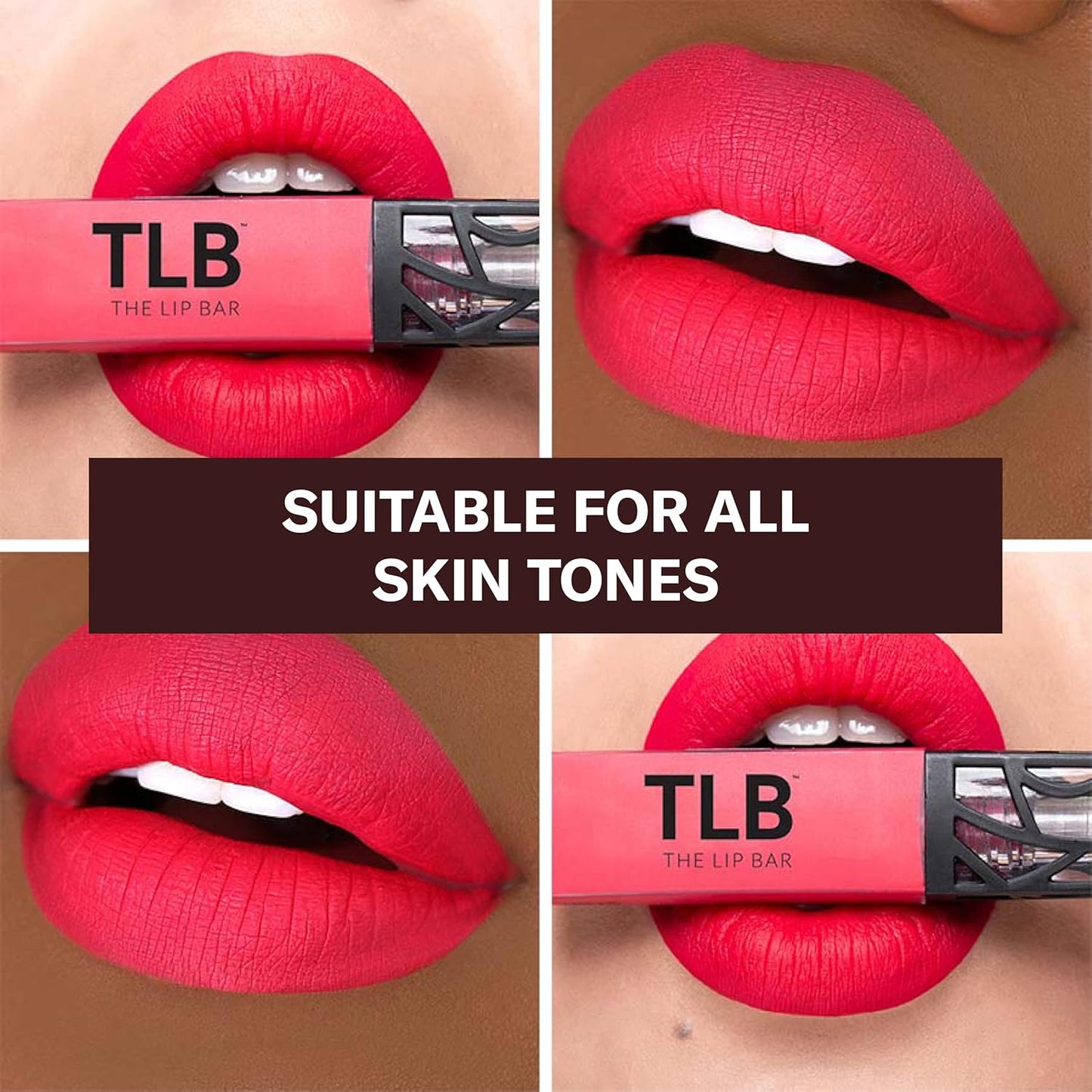 The Lip Bar - Nonstop Liquid Matte Lipstick, Haute Mess (Bright Pink-Red) - High Pigment - One Swipe - Long Lasting - Jojoba Oil & Vitamin E - Vegan & Cruelty Free - Makeup & Cosmetics - .24 fl oz