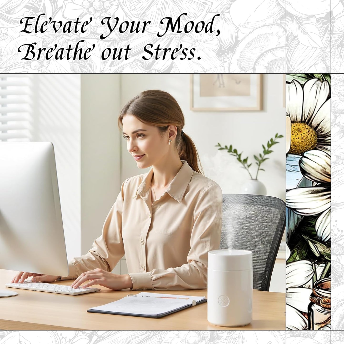 HIQILI Chamomile Fragrance Oil for Candle, Soap Making, Use in Essential Oil Diffusers, Add to Body Lotion, Laundry Dryer Balls - 1 Fl Oz