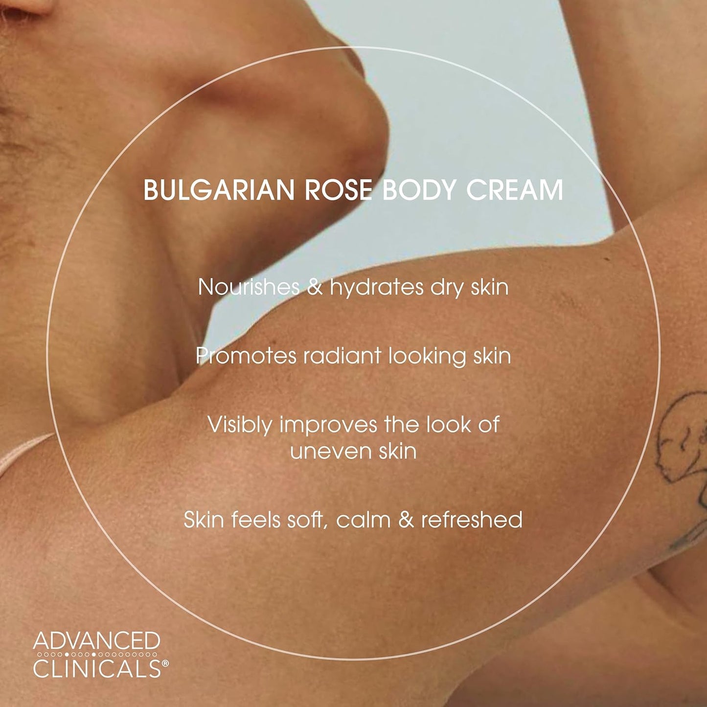 Advanced Clinicals Bulgarian Rose Lotion For Women | Rose Scented Vitamin C Body Lotion Cream | Visible Anti Aging Vitamin E Moisturizer Body Butter Improves Look Of Sagging Dry Skin & Texture, 16 Oz