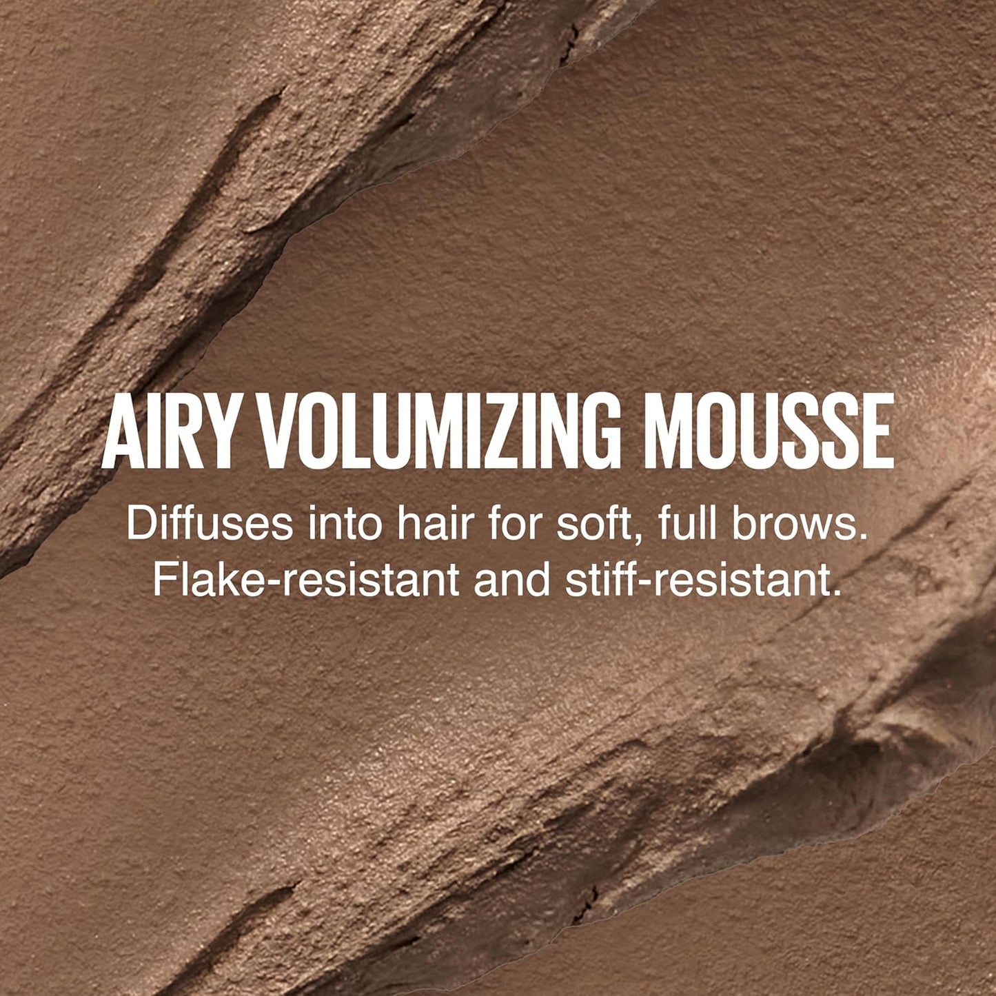 Maybelline Superfluff Volumizing Brow Mousse, All Day Tinted Brow Gel For Soft Full Brows, Black, 1 Count