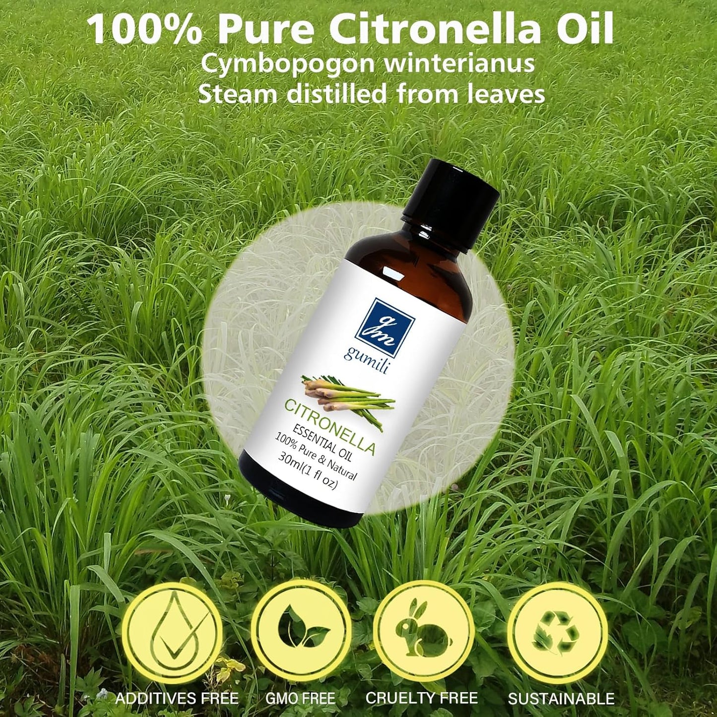 Citronella Essental Oil for Diffuser Aromatherapy - 1 Oz/30ml