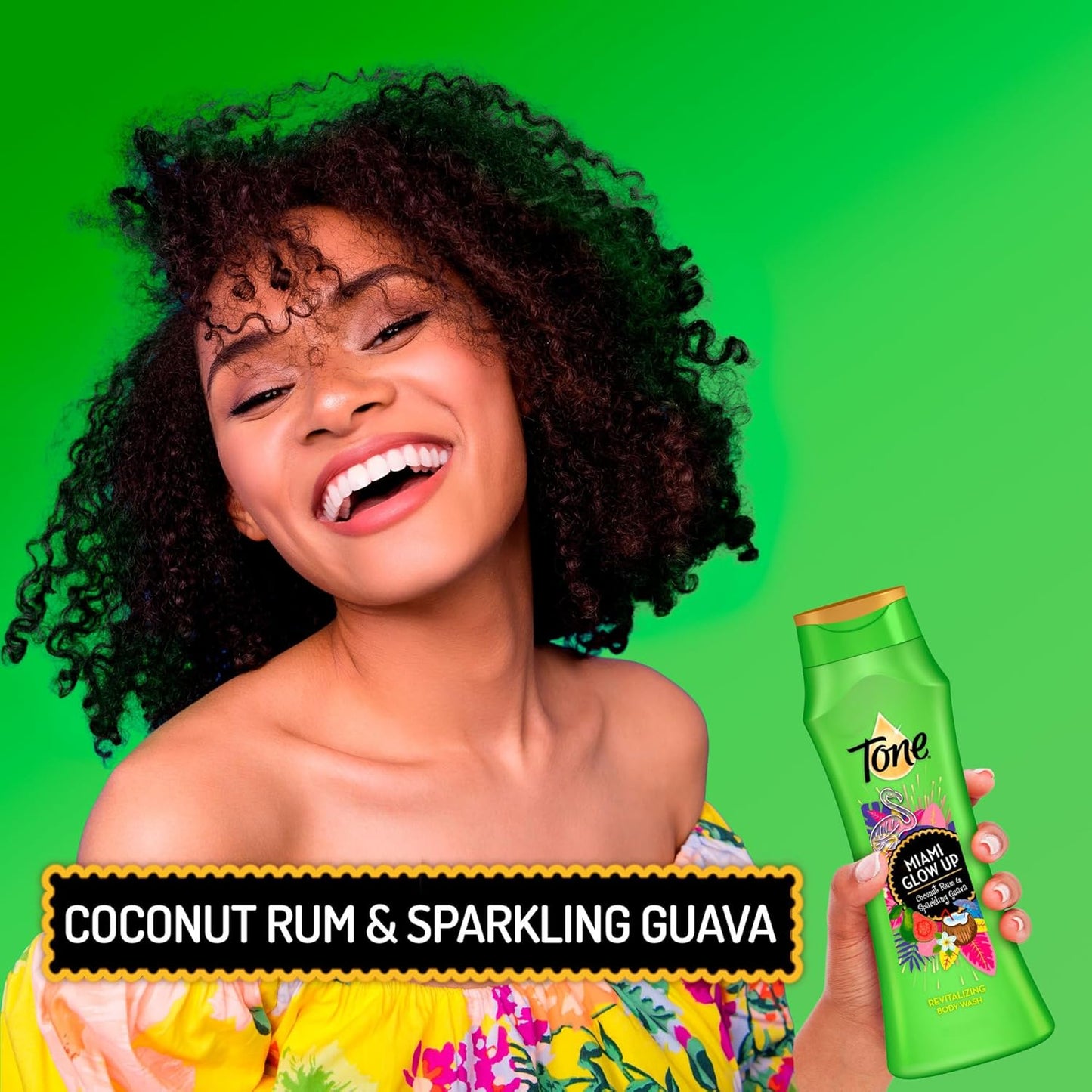 Tone Body Wash, Miami Glow Up, 16 fl oz (Pack of 6)