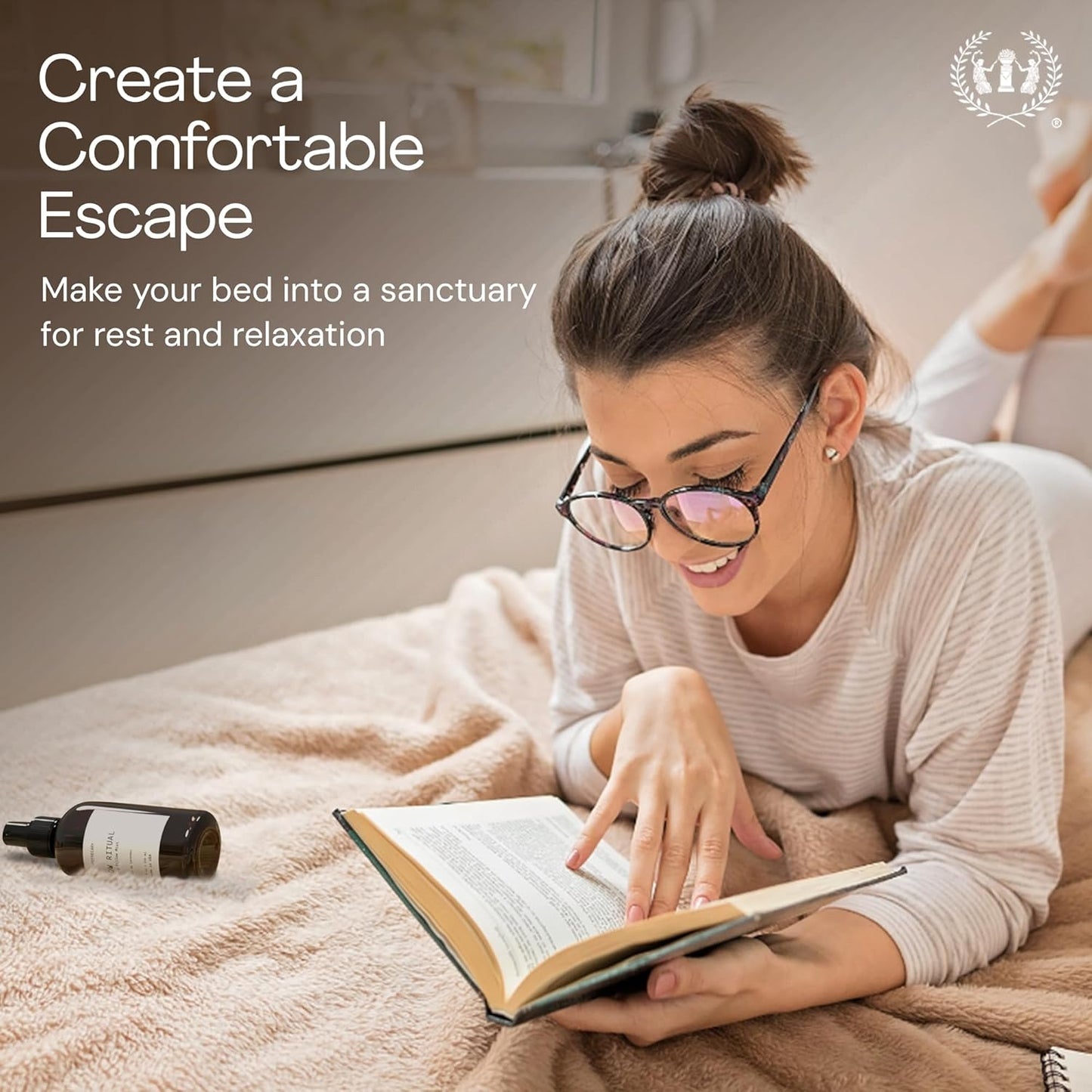 Muse Apothecary Pillow Ritual - Aromatic, Calming and Relaxing Pillow Mist, Linen and Fabric Spray - Infused with Natural Aromatherapy Essential Oils - 4 oz, Fleur du Lavender