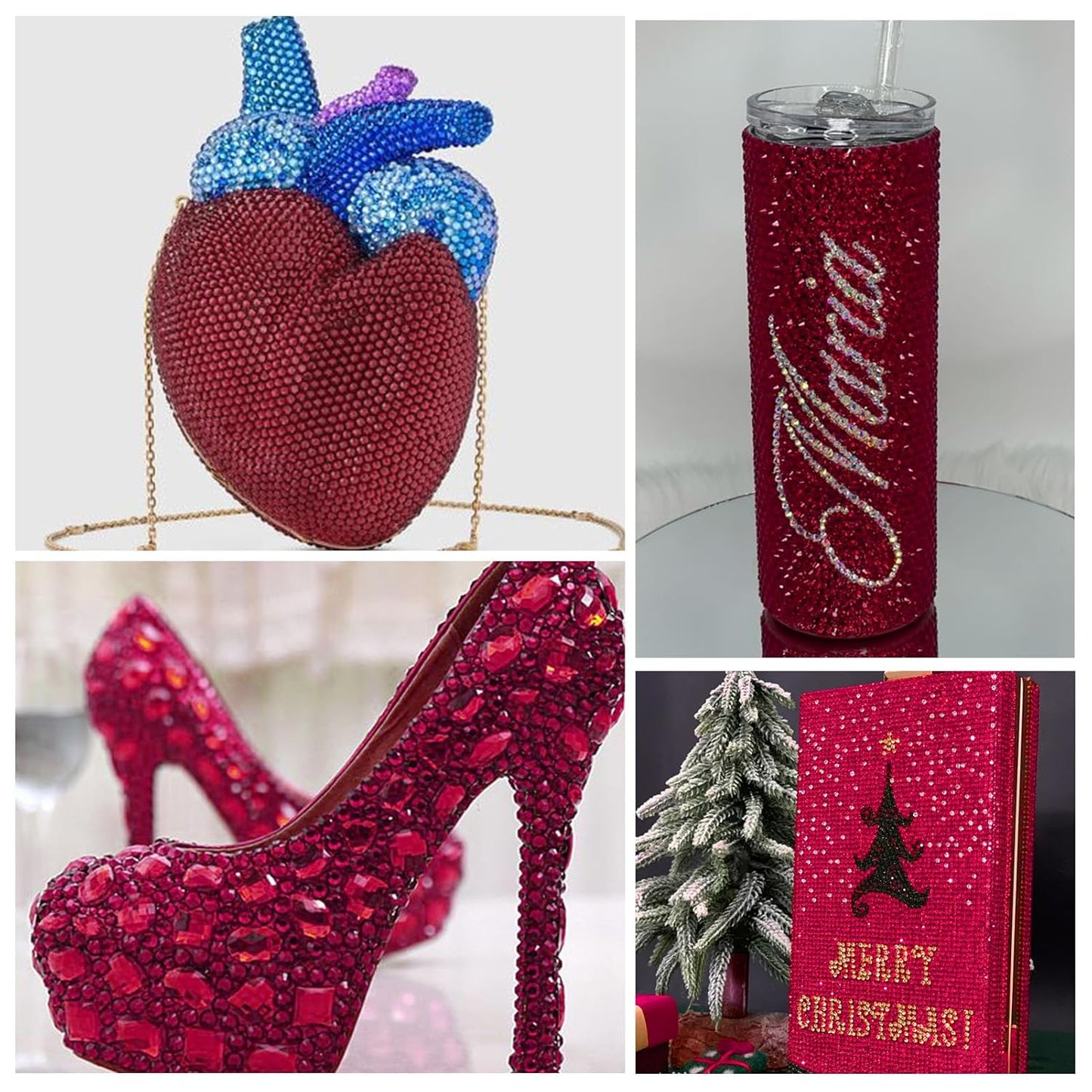 1440Pcs Amethyst Crystal Rhinestones,Glass Flatback Rhinestones Small Gemstones for Nail Face Makeup Art Crafts Clothes Decoration - (SS8,2.4mm,Amethyst)