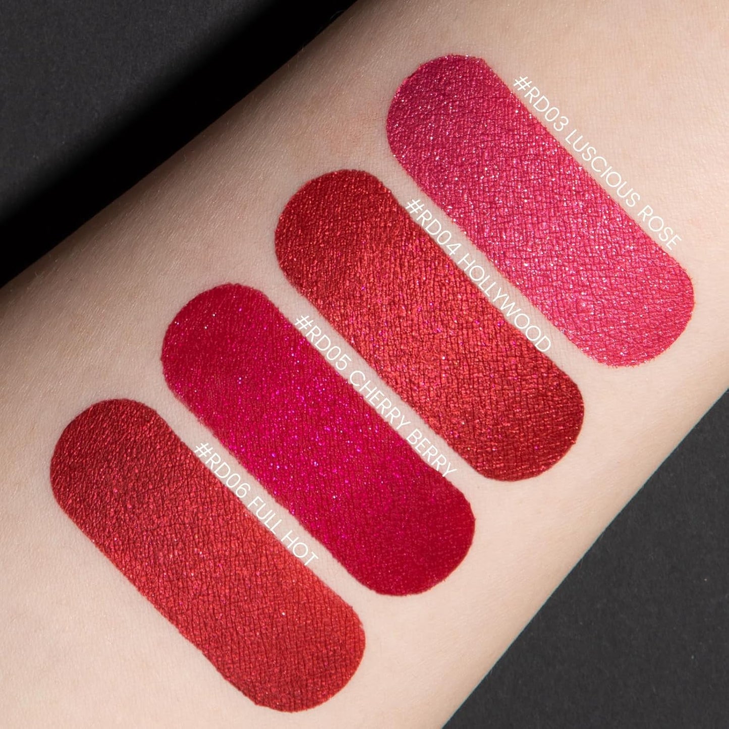 FOCALLURE Metallic Liquid Lipstick,Non Stick Cup Lip Gloss,High Impact Lip Color with Transfer-proof Wear,Long Lasting & Waterproof Lipstick Makeup for Women,RD05 CHERRY BERRY