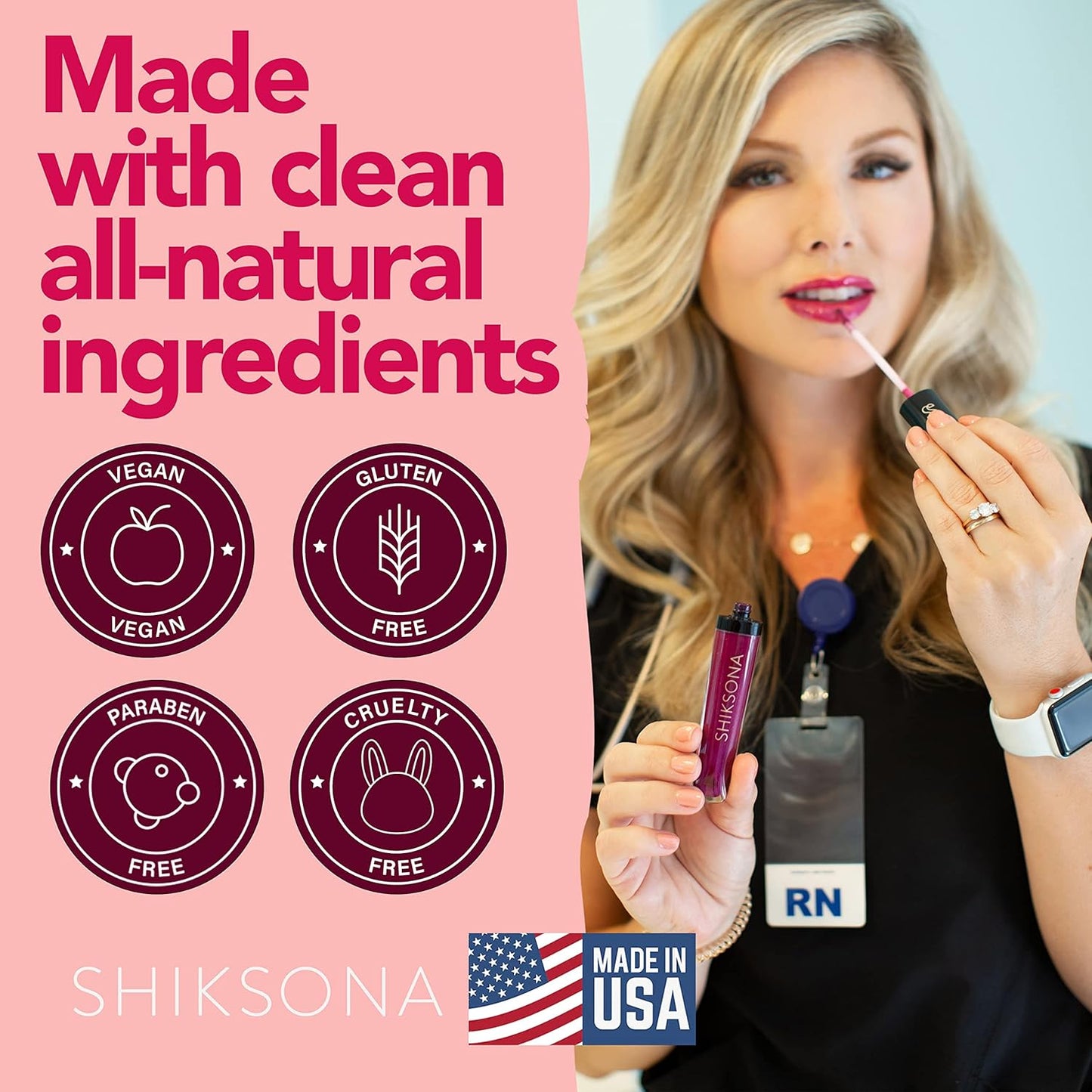 High Shine Lip Gloss | Hydrating, Vegan, High Pigment, Non-Sticky Lipgloss in a Timeless, Universal Color | Sexy Self-Starter (Candy Apple Red)