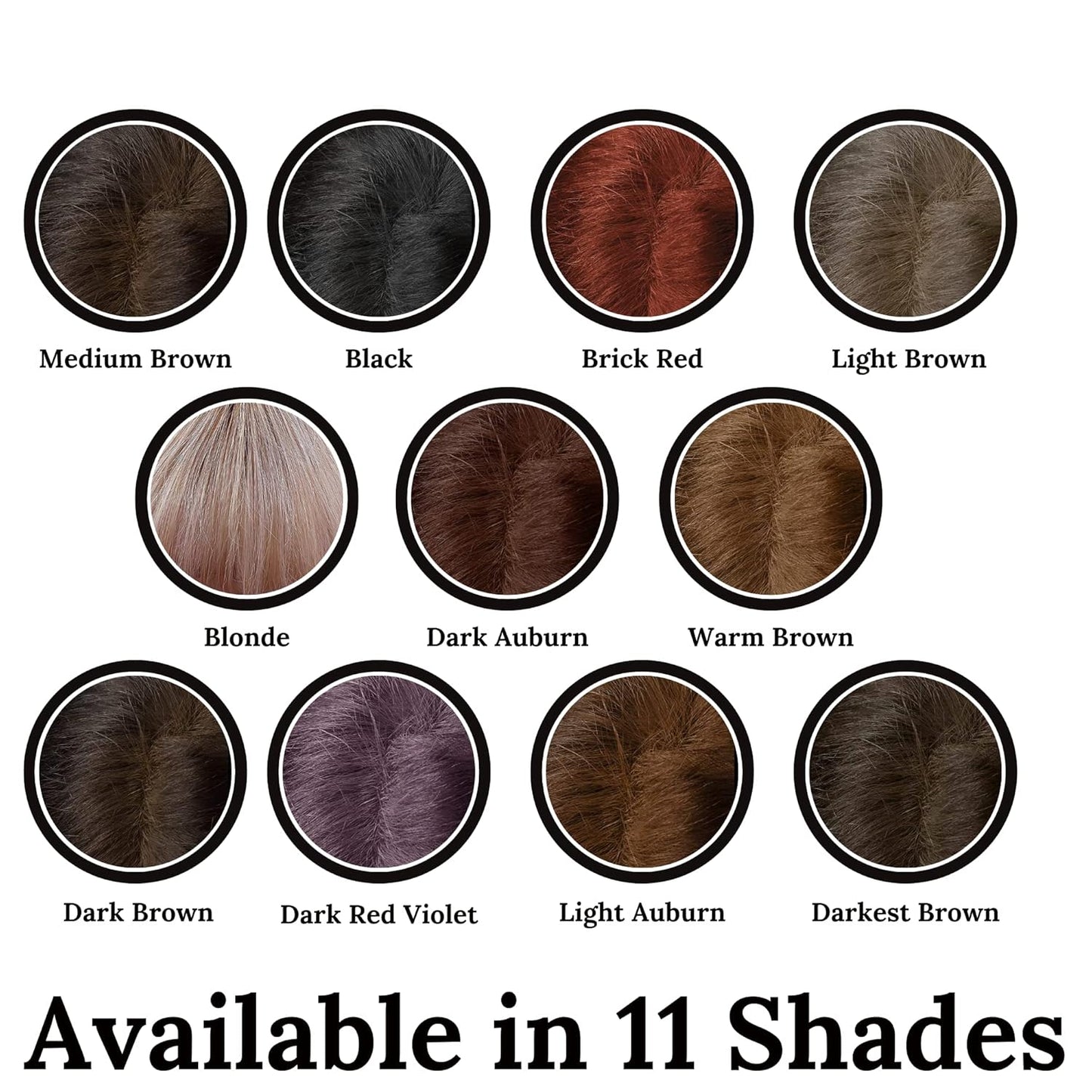 Root Touch Up Powder - 11 Shades, Zero Fragrance, Talc or Parabens - Hair Cover Up and Hairline Concealer (Sample Size, Black)