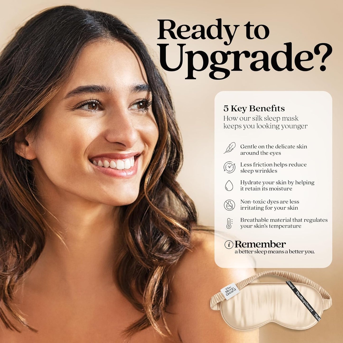 Pure Silk Sleep Mask [100% 6A Mulberry Silk, 22 Momme] Light Blocking Travel Essentials. Eye Masks for Sleeping. Black Oeko-Tex Blindfold. Eye Covers for Men & Women