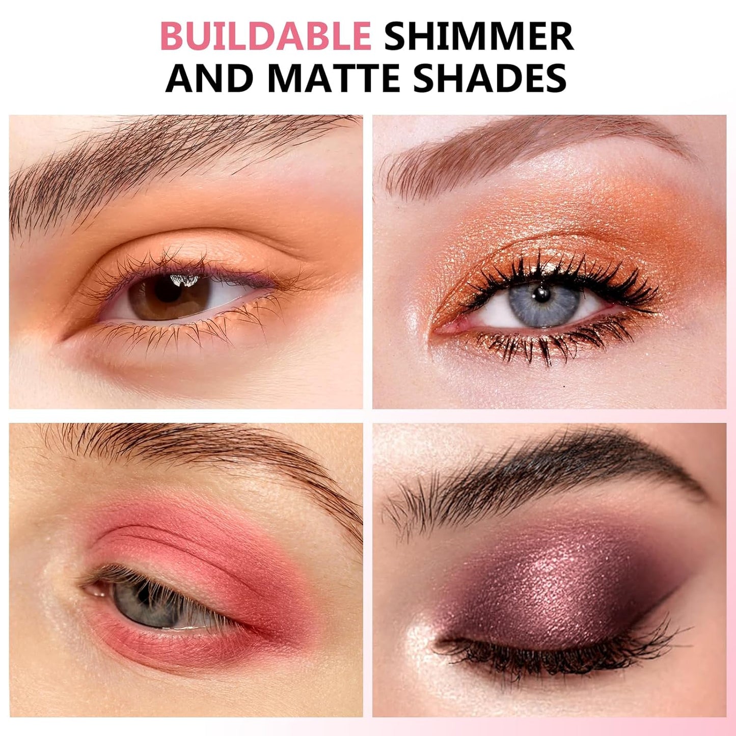 Boobeen 15 Colors Eyeshadow Palette, Highly Pigmented Matte and Shimmer Eye Shadow (with smudger), Soft Powder Eye Makeup Palette for Women and Girls, Create Flawless Glam Eye Looks