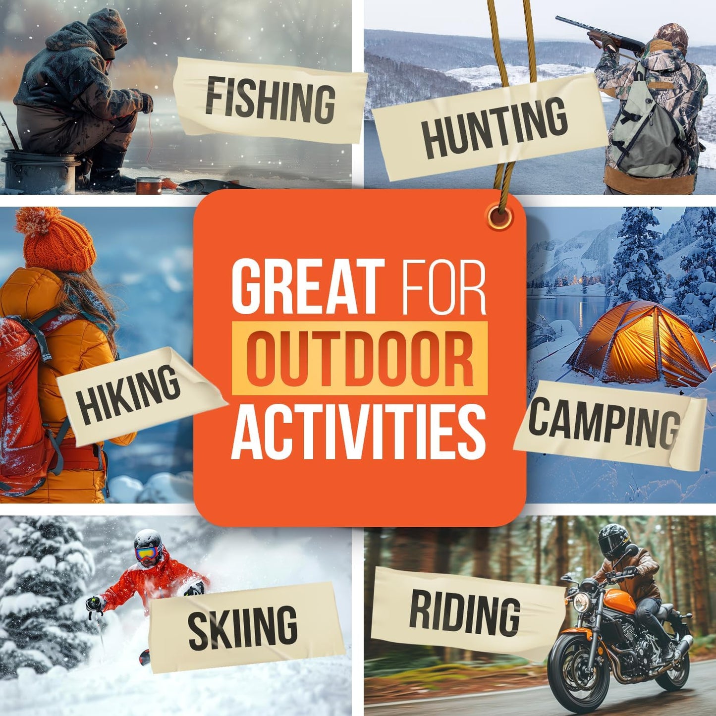 Hand Warmers 40 Pairs (80 Warmers) - Up to 10 Hours of Long Lasting Warmth and Hot Hands - Easy Air Activation for Hands, Body and Feet - TSA Approved