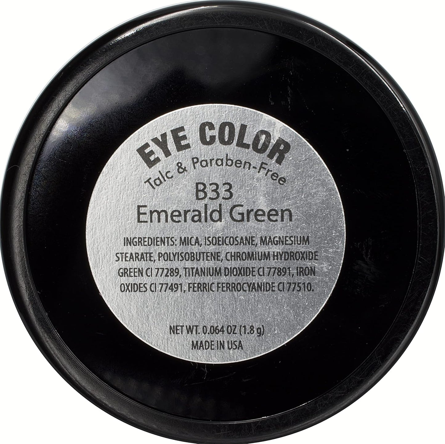Emerald Green Matte Opaque Pressed Powder Single Vegan Eyeshadow; Talc, Paraben & Cruelty Free