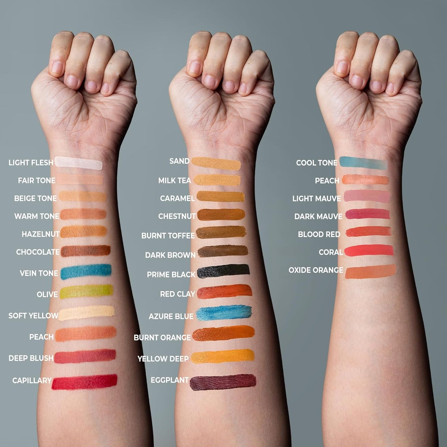 Alcohol Palette Refill Pans - Skin Tones - Chestnut