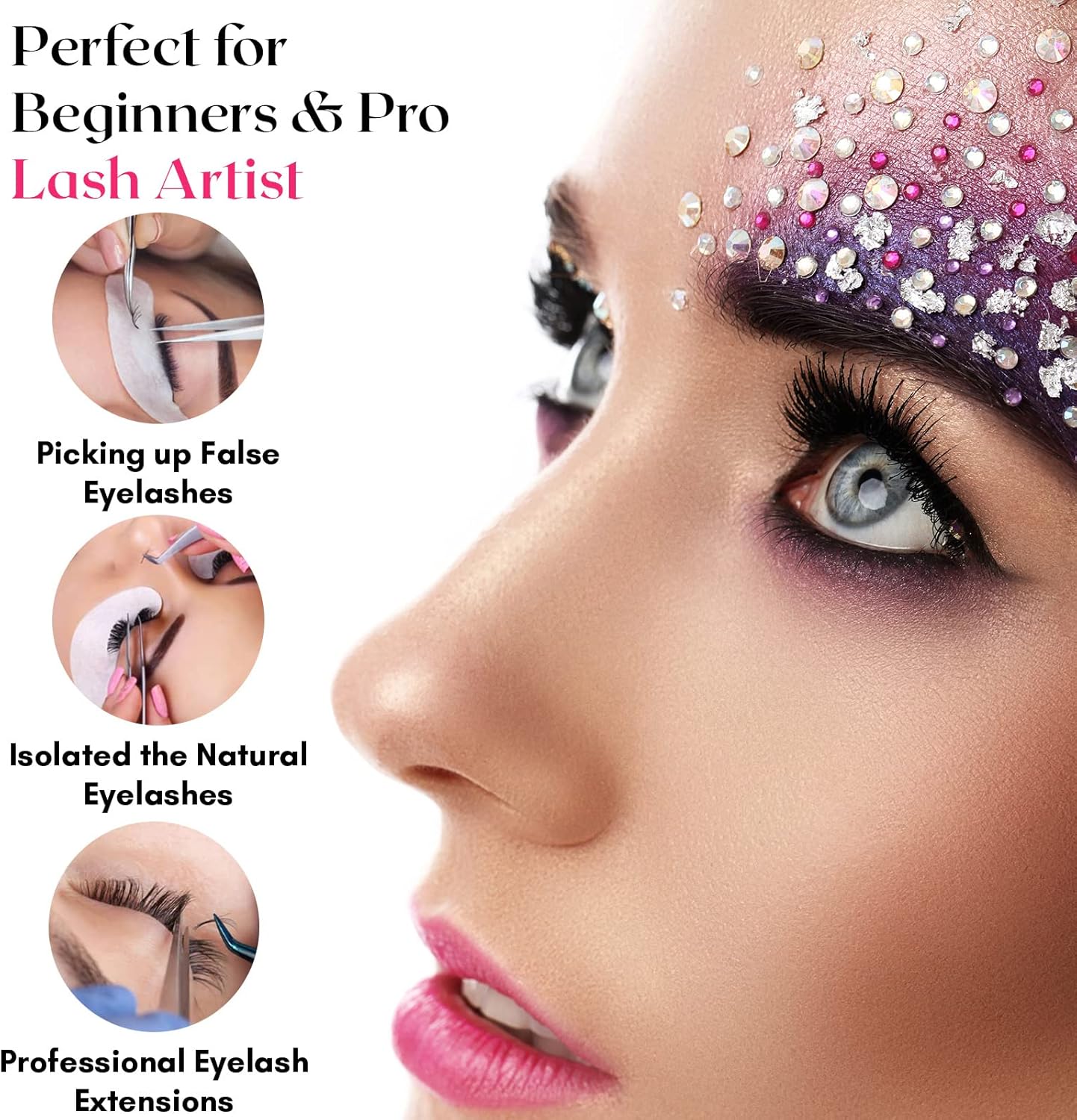 My Lash Tools Eyelash Extension Curved Degree Tweezers for Isolation Lash Extensions 14cm, Best for Individual Isolation & Classic Lashes Japanese Stainless Steel Eyelash Twisers (Copper x)