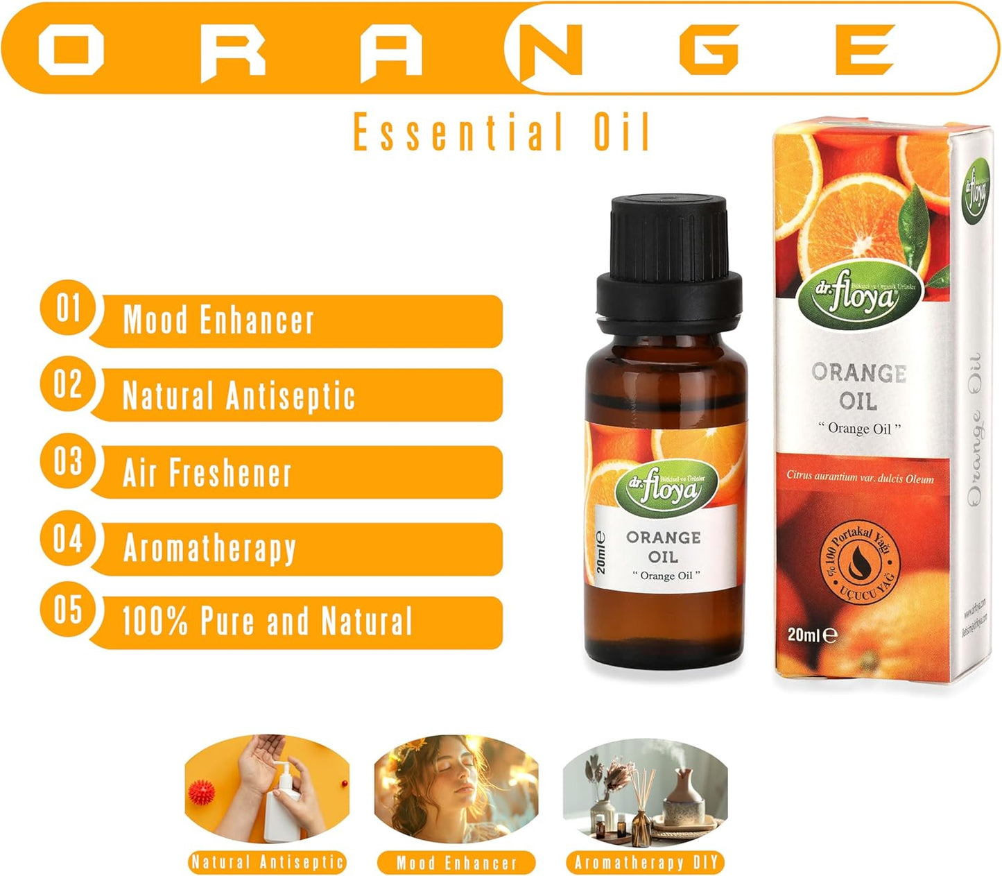 Propolis Extract (30 mL) and Natural Sweet Orange Essential Oil (20 mL) Bundle - Immune System Booster and Aromatherapy Duo - Alcohol-Free, High Potency, Non-GMO, Candle Making