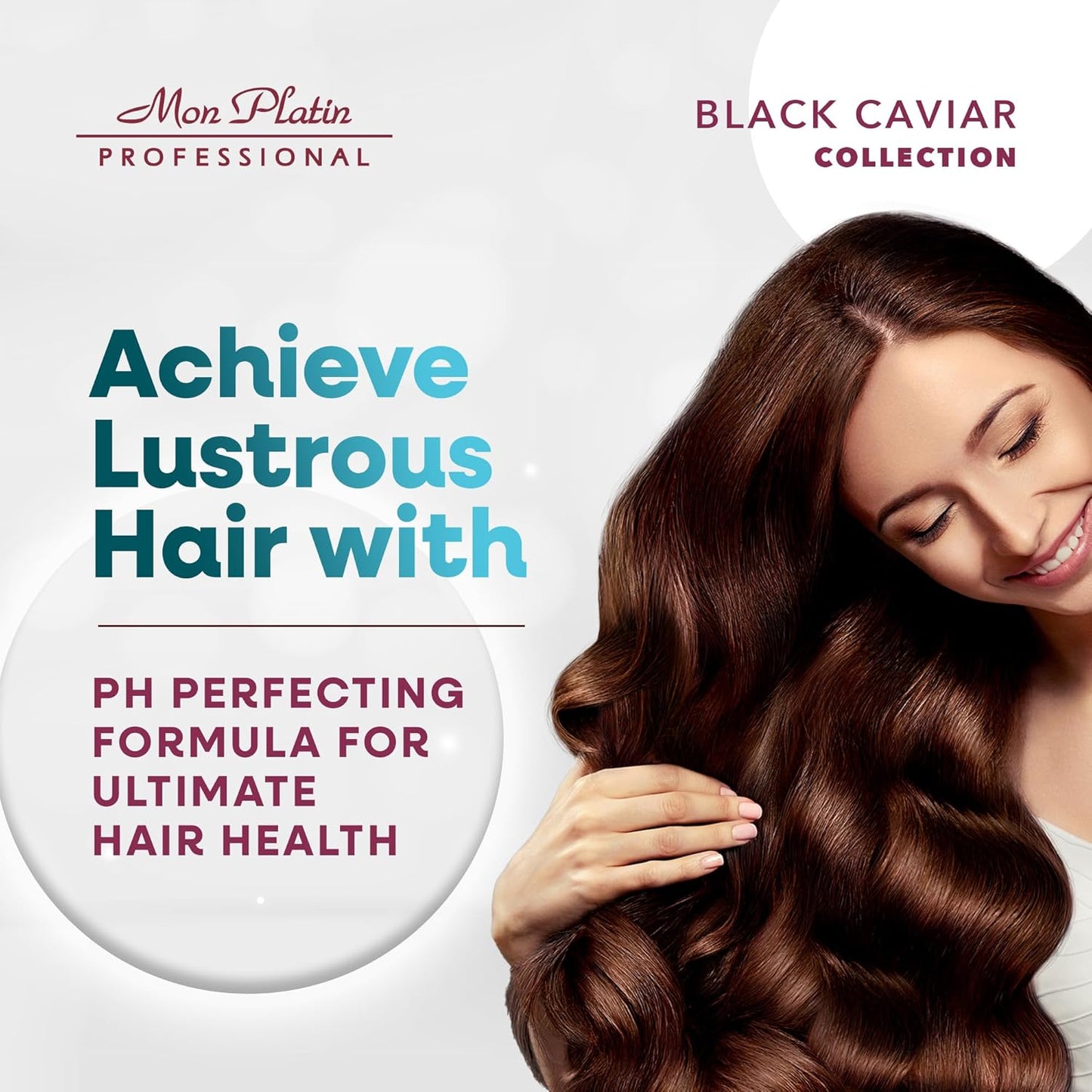 Mon Platin Volumizer Hair Mask, Serum & Shampoo Bundle – Gentle, SLS-Free Formula for Fine, Fragile Hair with Black Caviar & Silk Protein to Boost Volume and Strength Naturally