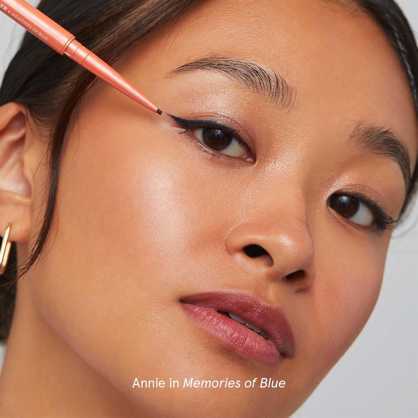 SOSHE Beauty - Waterproof Precision Eyeliner Refill | 1.5mm Smudge-Proof Gel Liner| Cruelty-Free, Certified Plastic Negative (Memories of Blue - Navy Blue, REFILL)