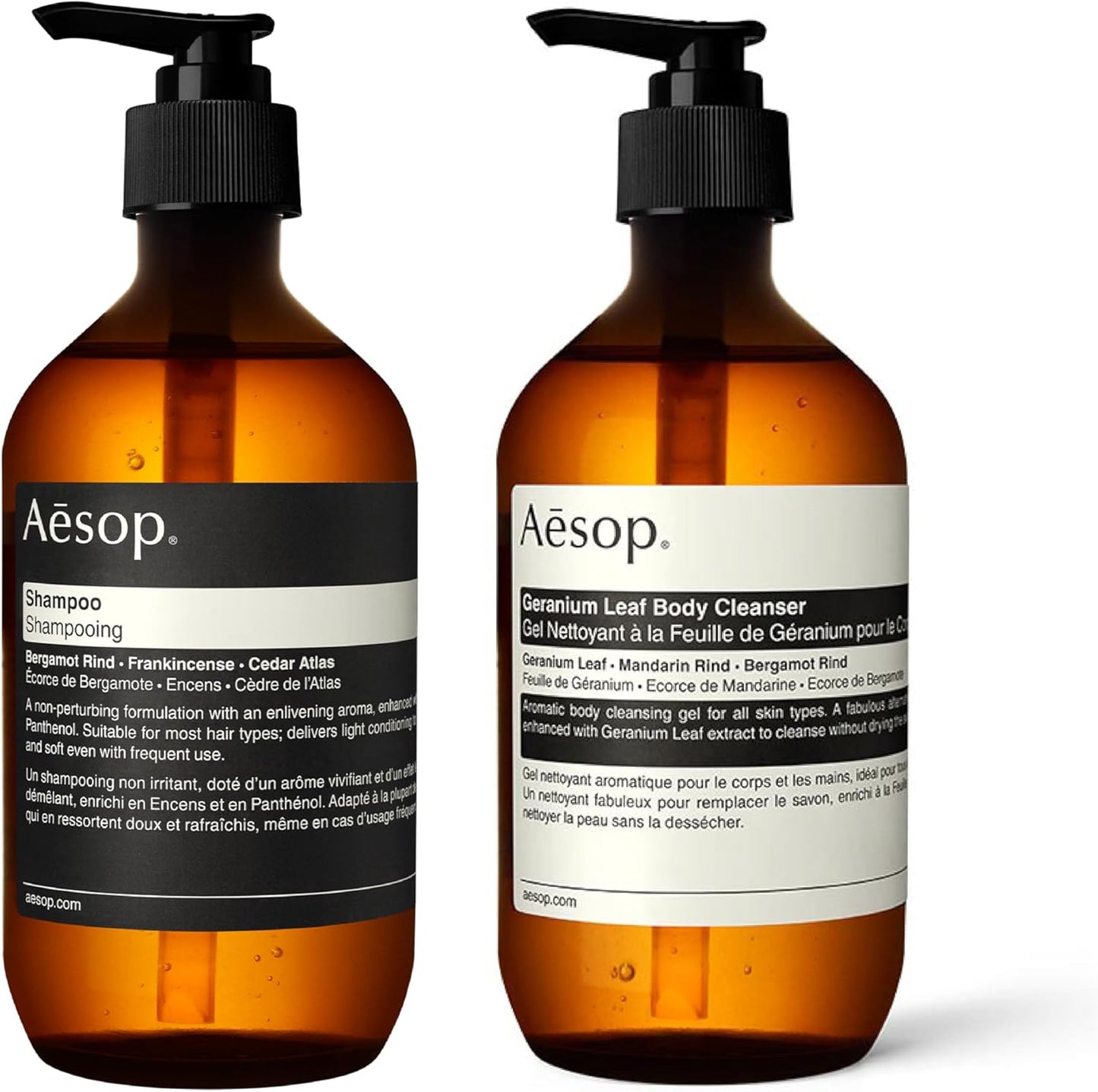 Aesop Geranium Leaf Body Cleanser and Shampoo | Paraben, Cruelty-free & Vegan | 16.9 oz