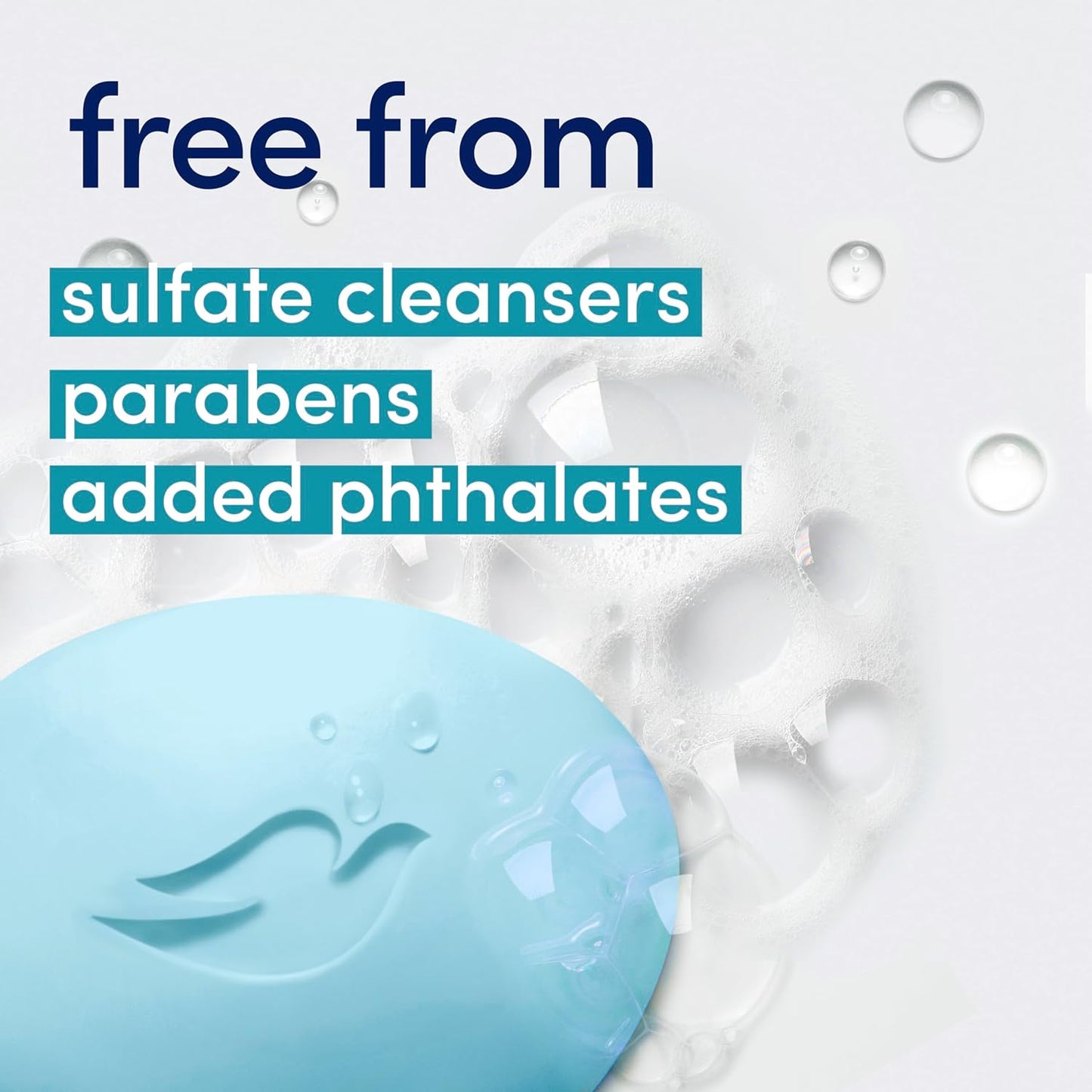 Dove Beauty Bar 6 Pack Hydrating with Glacial water & Avocado oil Cleanses & Hydrates 3.75 Oz