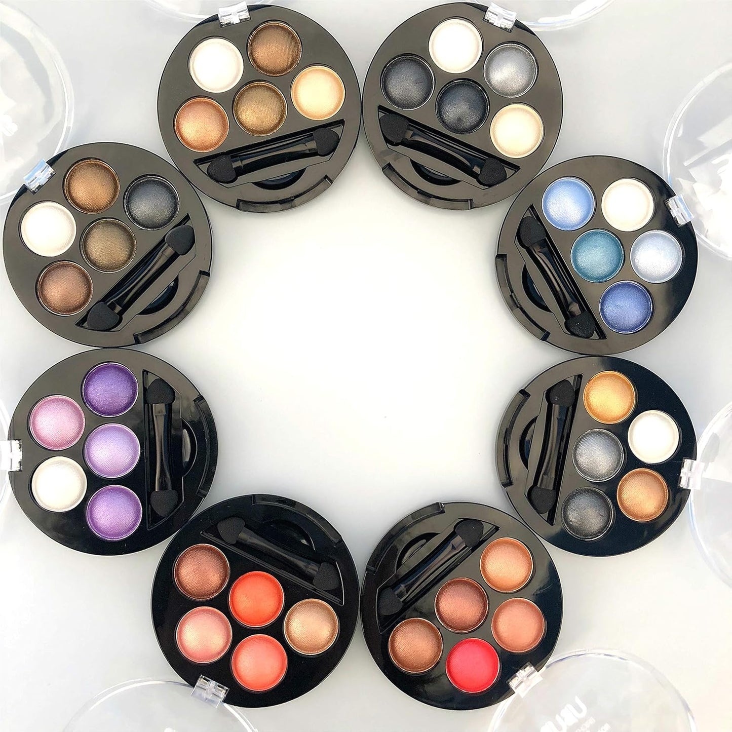 Mallofusa 5 Colors Professional Eye Shadow Palette Eyeshdow Powder Metallic Shimmer Fashion Eye Makeup Charming Highlight Look (Taupe Craze) 4.7oz