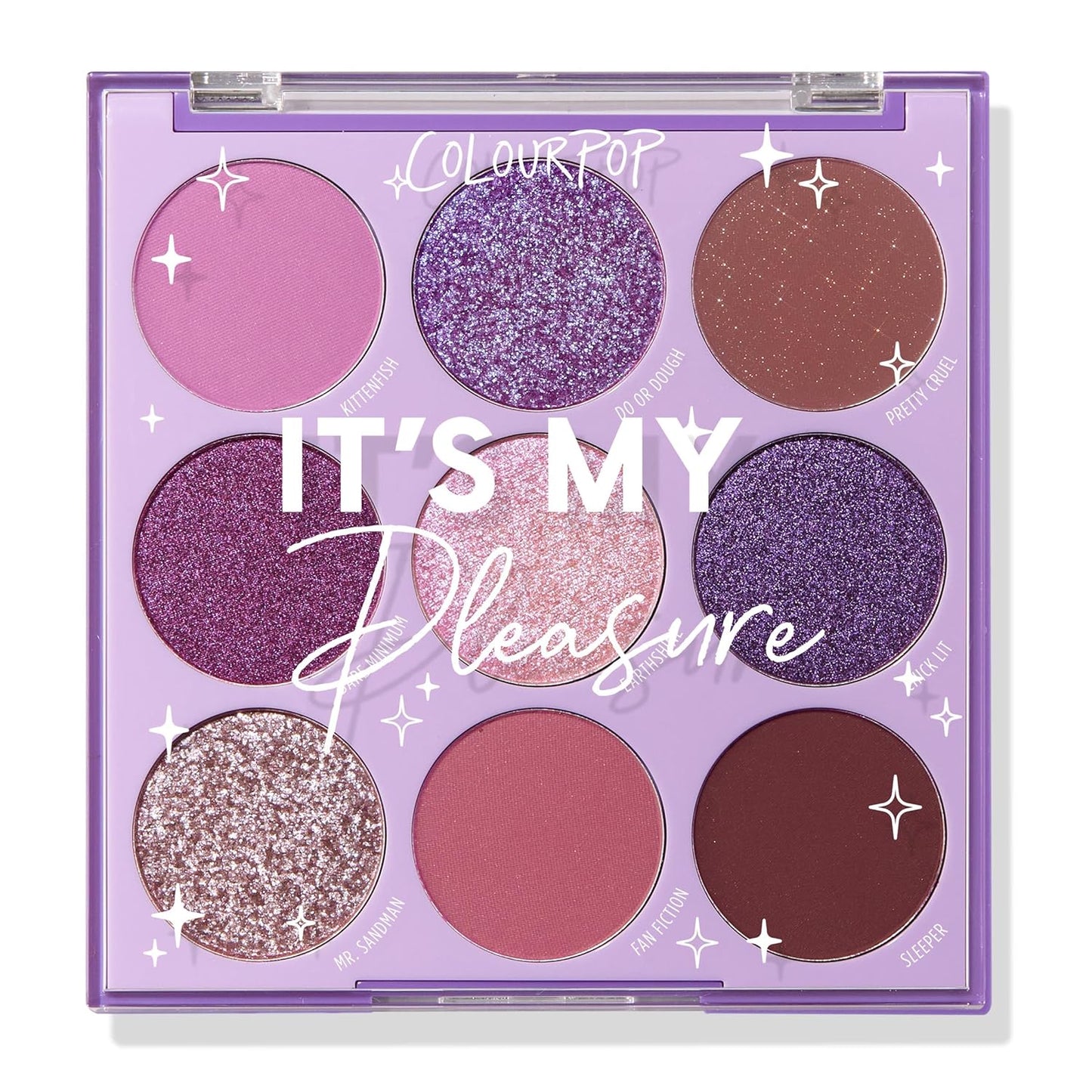 ColourPop Eyeshadow Palette - Eye Makeup Palette with Matte, Metallic, Matte Sparkle & Glitter Finishes - High-Pigment Eye Makeup with a Long-Wearing Formula - It's My Pleasure (0.3 oz)