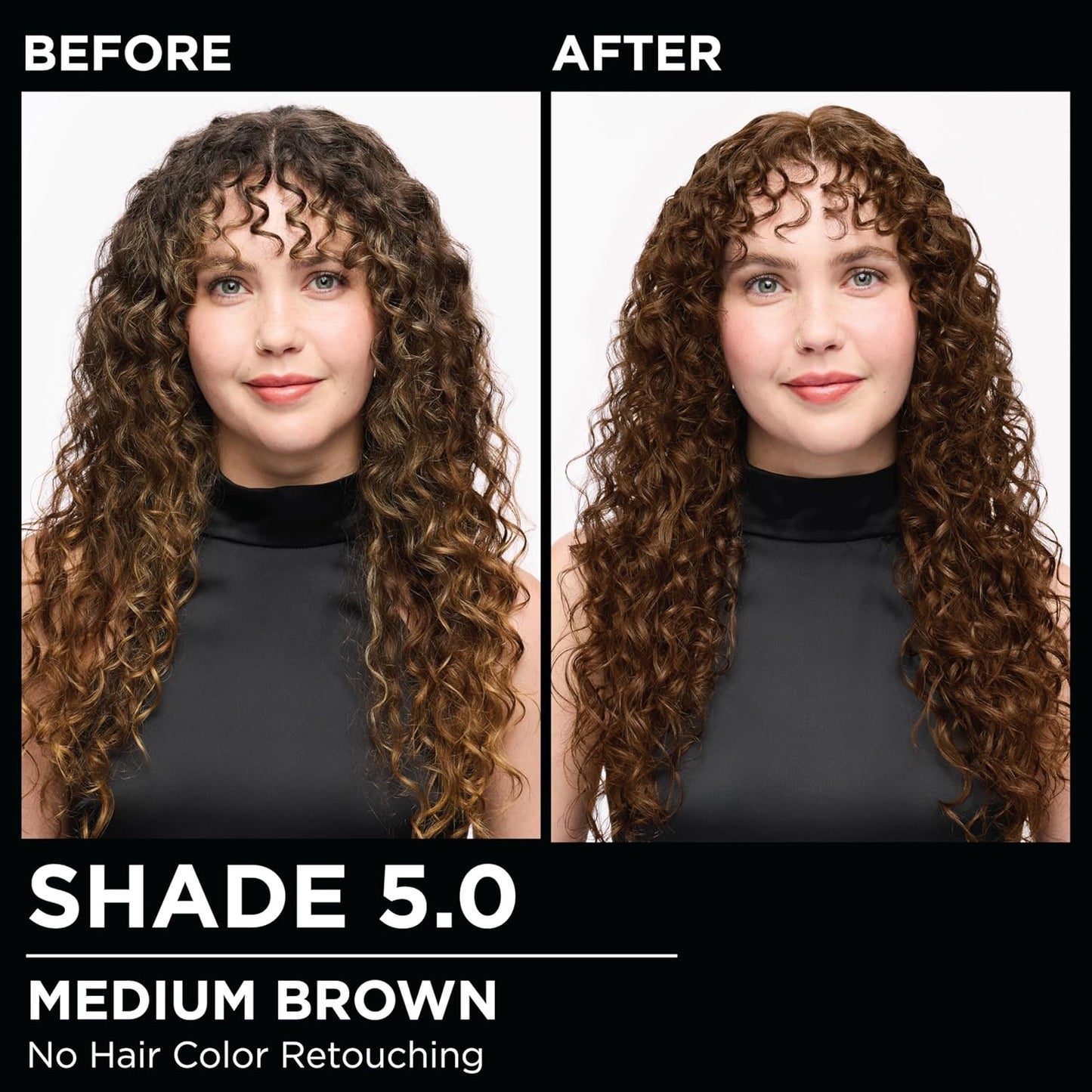 Garnier Hair Color Olia Ammonia-Free Brilliant Color Oil-Rich Permanent Hair Dye, 5.0 Medium Brown, 2 Count (Packaging May Vary)