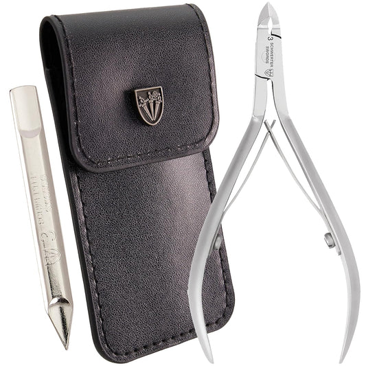 3 Swords Germany – brand quality stainless CUTICLE SKIN NIPPERS - REMOVER - CUTTER manicure pedicure grooming for professional fingernail & toenail care by 3 Swords