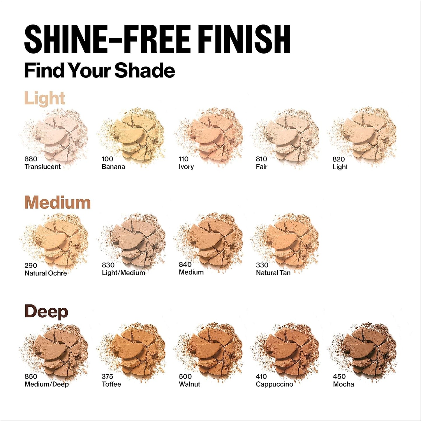 Revlon ColorStay Pressed Powder Face Makeup, Longwearing, Fragrance-Free, Noncomedogenic, 820 Light, 0.3 oz