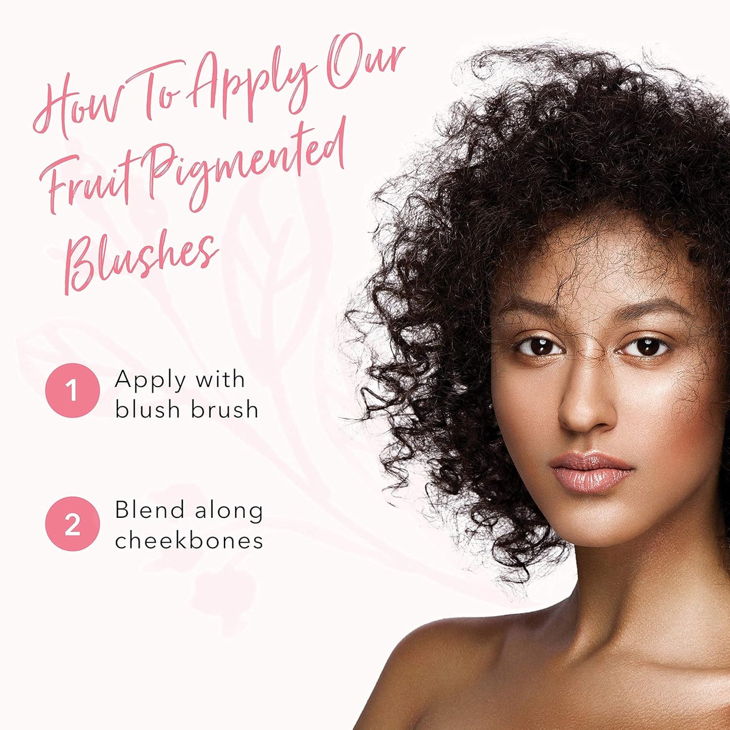 100% PURE Powder Blush (Fruit Pigmented), Mimosa, Soft Shimmery Finish, Nourishes Skin w/Rosehip Oil, Cocoa Butter, Natural Makeup (Light Coral) - 1.81 oz