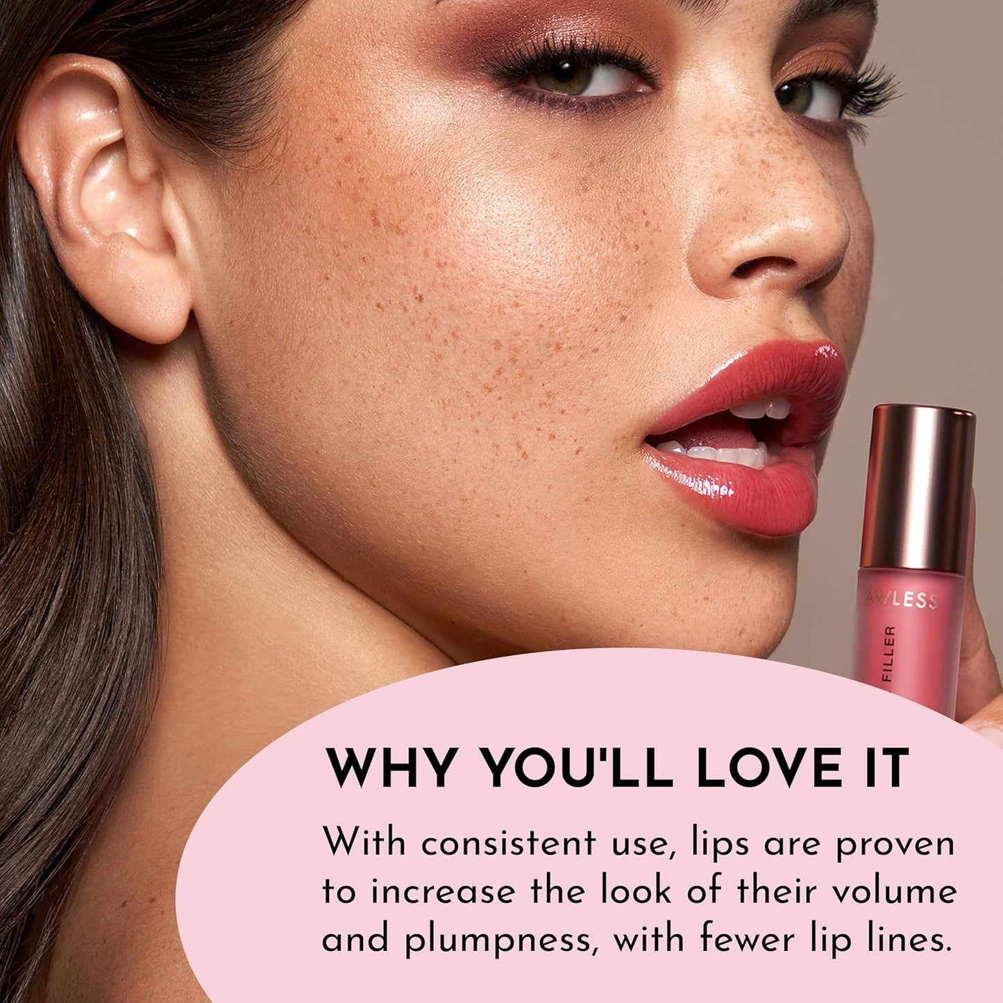 Lawless Forget the Filler Lip Plumping Line Smoothing Gloss - Sex Pot - Premium Volumizing Lip Gloss with Natural Ingredients Designed to Plump, Firm, and Hydrate Lips 0.11 oz