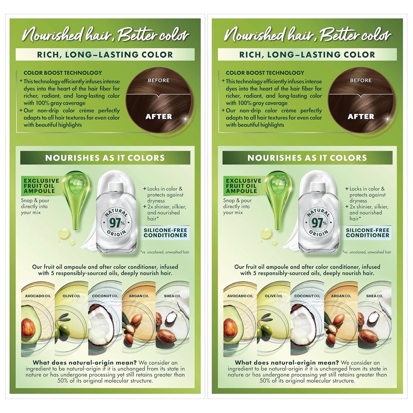 Garnier Hair Color Nutrisse Nourishing Creme, 51 Medium Ash Brown (Cool Tea) Permanent Hair Dye, 2 Count (Packaging May Vary)