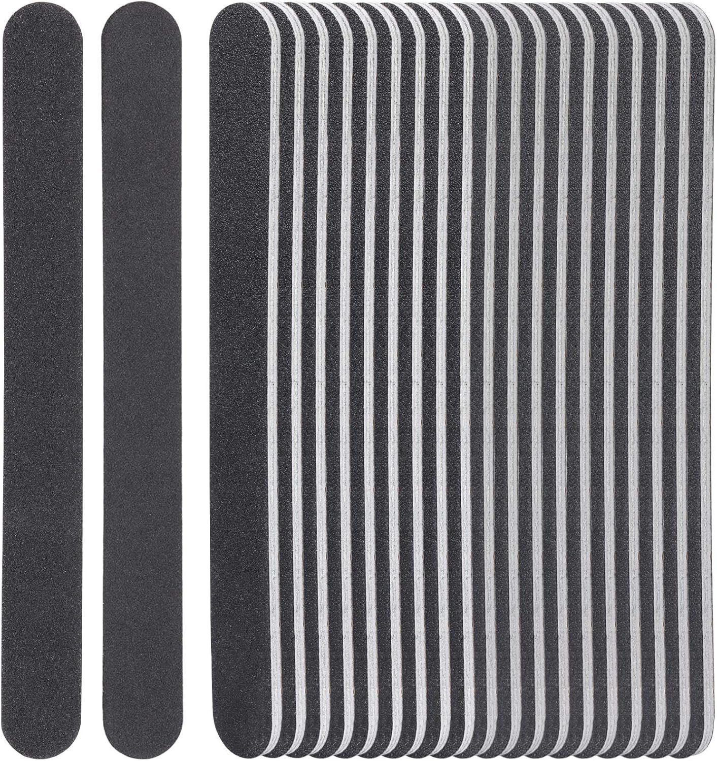 50 Pcs Nail Files for Acrylic Nails 100/180 Grit Double Sides Fingernail Files Professional Manicure Tools for Home Salon