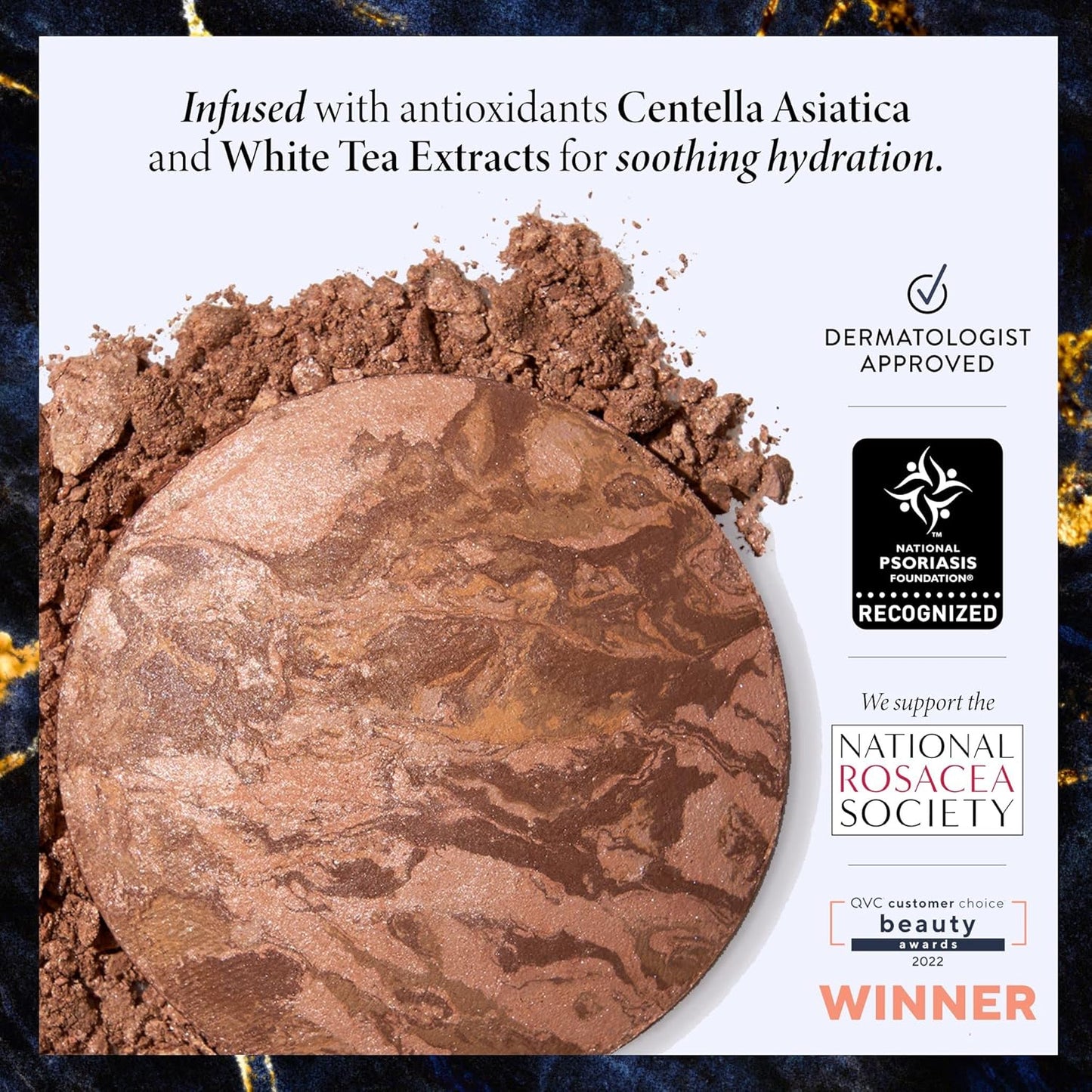 LAURA GELLER NEW YORK Baked Balance-n-Brighten Foundation with Kabuki Brush Makeup Set, Golden Medium