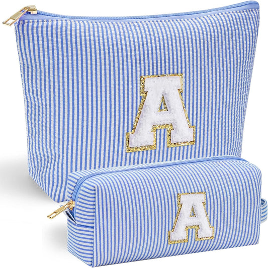 YOOLIFE Teen Girl Gifts | Makeup Bag | Cosmetic Bag | Travel Toiletry Bag | Gifts for Teacher Teen Girls Girlfriend Bridal Shower | Birthday Gifts for Kids | 15 14 13 Year Old Girl Gifts Blue A